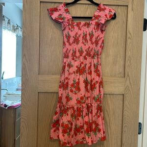 MELLODAY Pink and Red Floral Top